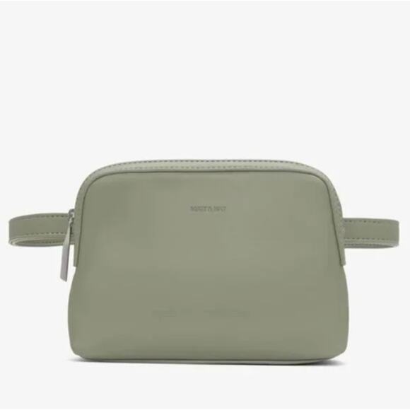 Matt & Nat Handbags - MATT & NAT Loom Vegan Leather Belt Bag Pink Seafoam Green